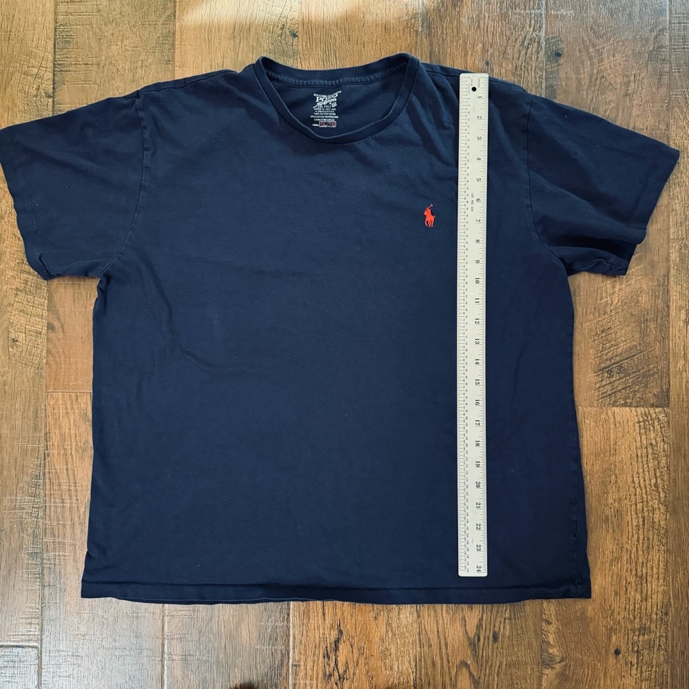 POLO RALPH LAUREN navy tee shirt, size XL - Picture 4 of 6